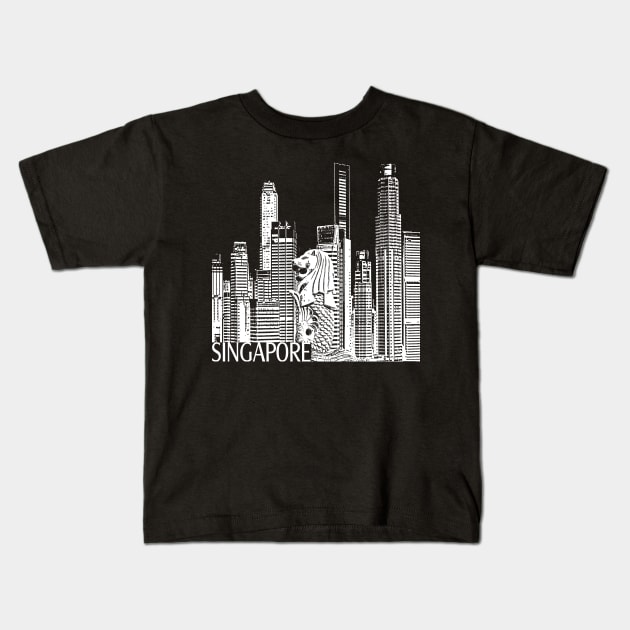 Singapore Kids T-Shirt by TravelTs